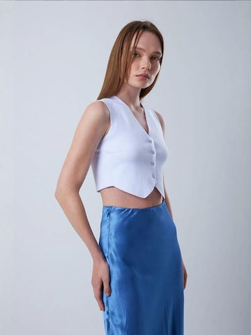 MixRay Gebreide bodywarmer in Blauw