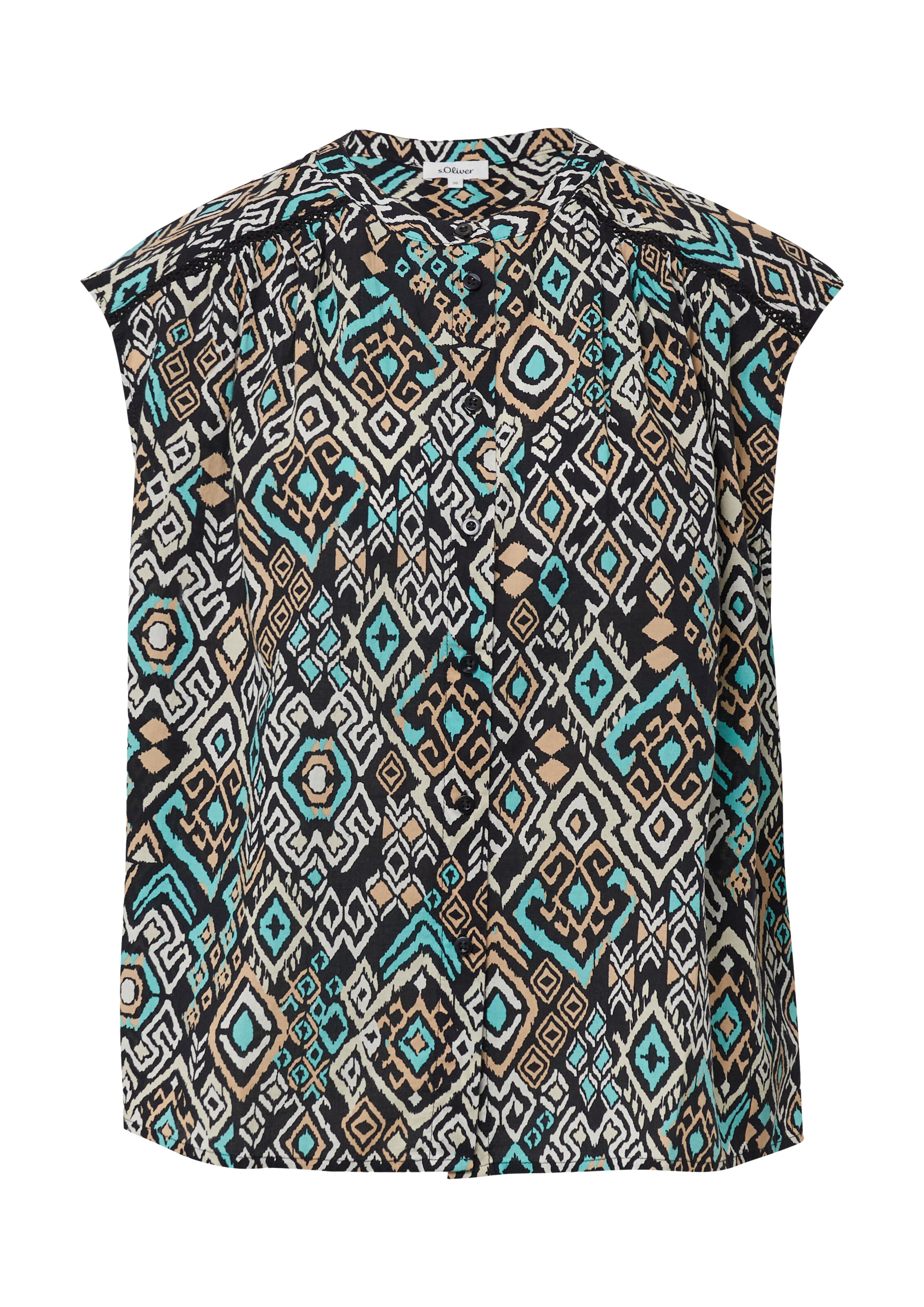 s.Oliver Bluse in Schwarz: Vorderseite