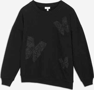 Twist Sweatshirt in Zwart: voorkant