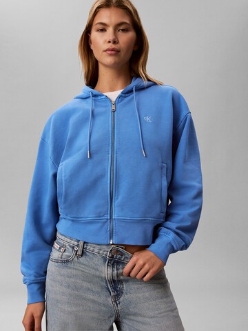 Calvin Klein Jeans Sweatjacke in Blau