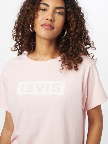 LEVI'S ® Футболка 'Graphic Varsity Tee' в Ярко-розовый