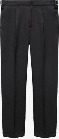 MANGO MAN Regular Pleat-Front Pants 'basil' in Grey: front