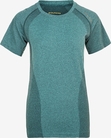 ENDURANCE Functioneel shirt 'HALEN' in Groen: voorkant