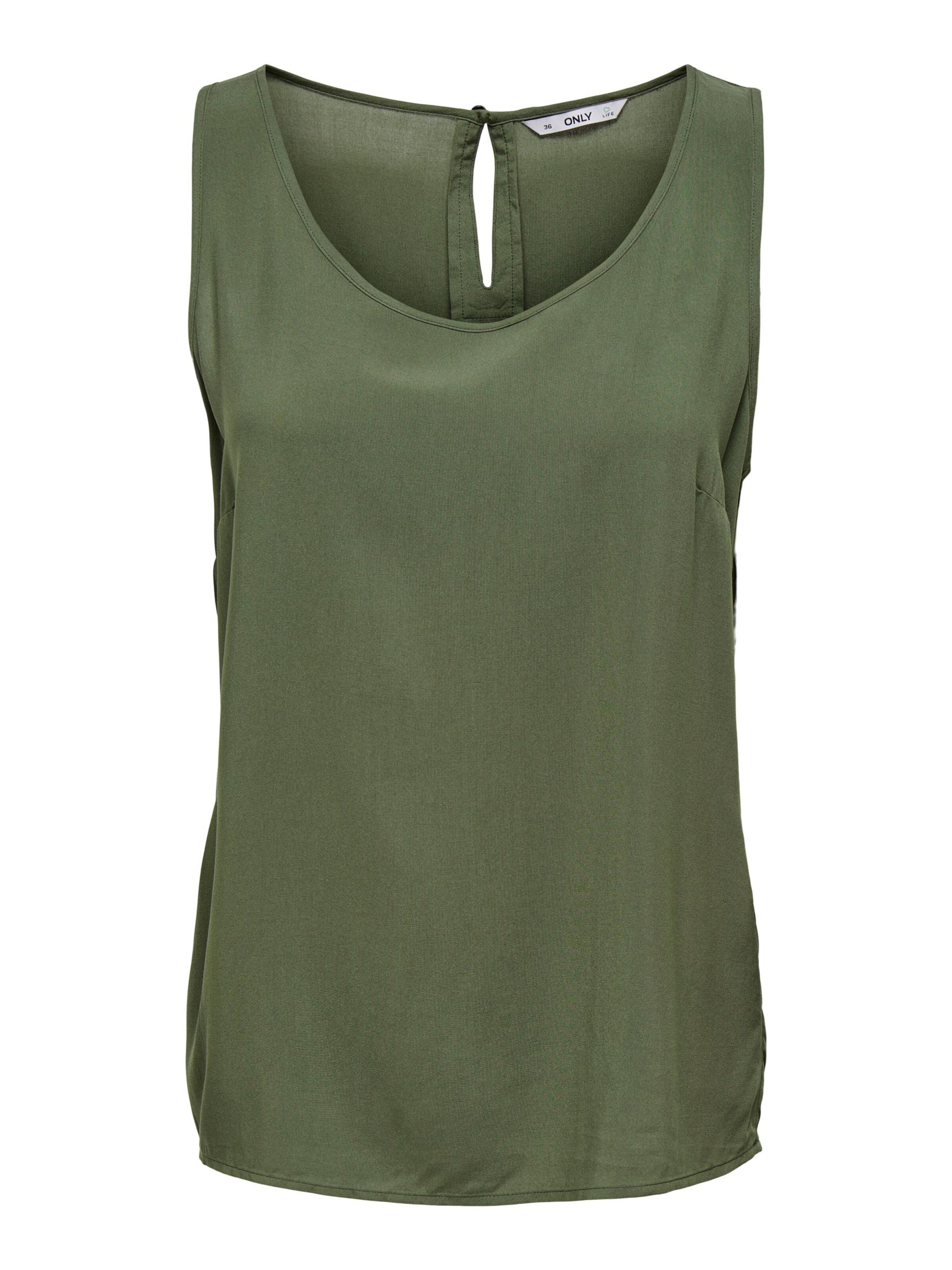 ONLY Blusentop 'ONLNova' in Grün: Vorderseite