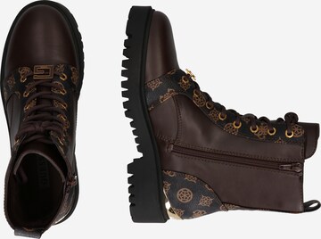 Bottines à lacets 'Omala' GUESS en marron