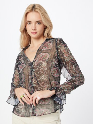 River Island Blouse in Zwart: voorkant