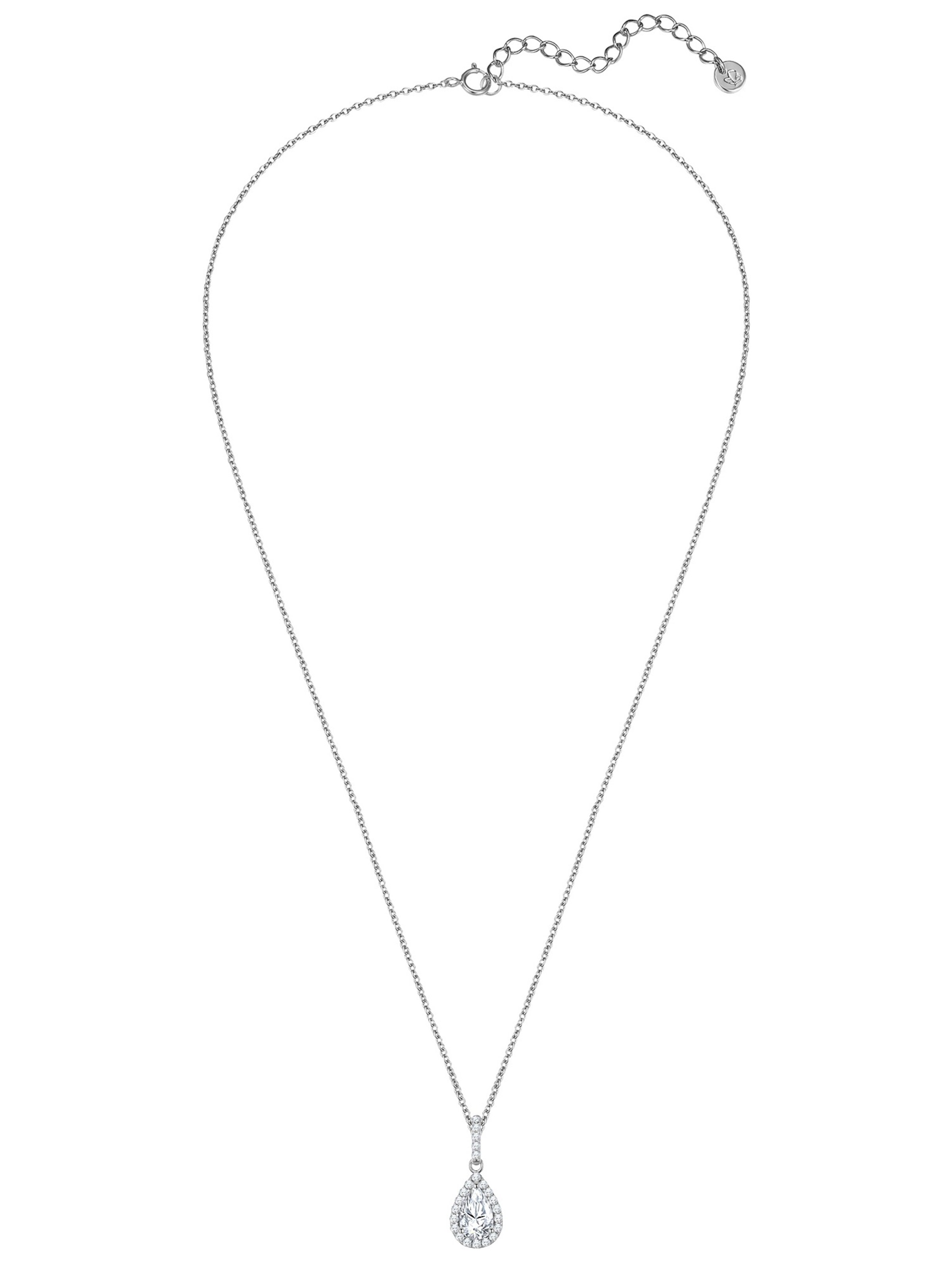 Glanzstücke München Ketting in de kleur Zilver / Wit, Productweergave