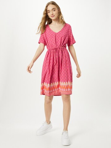 Cream Summer Dress 'Vimma' in Pink