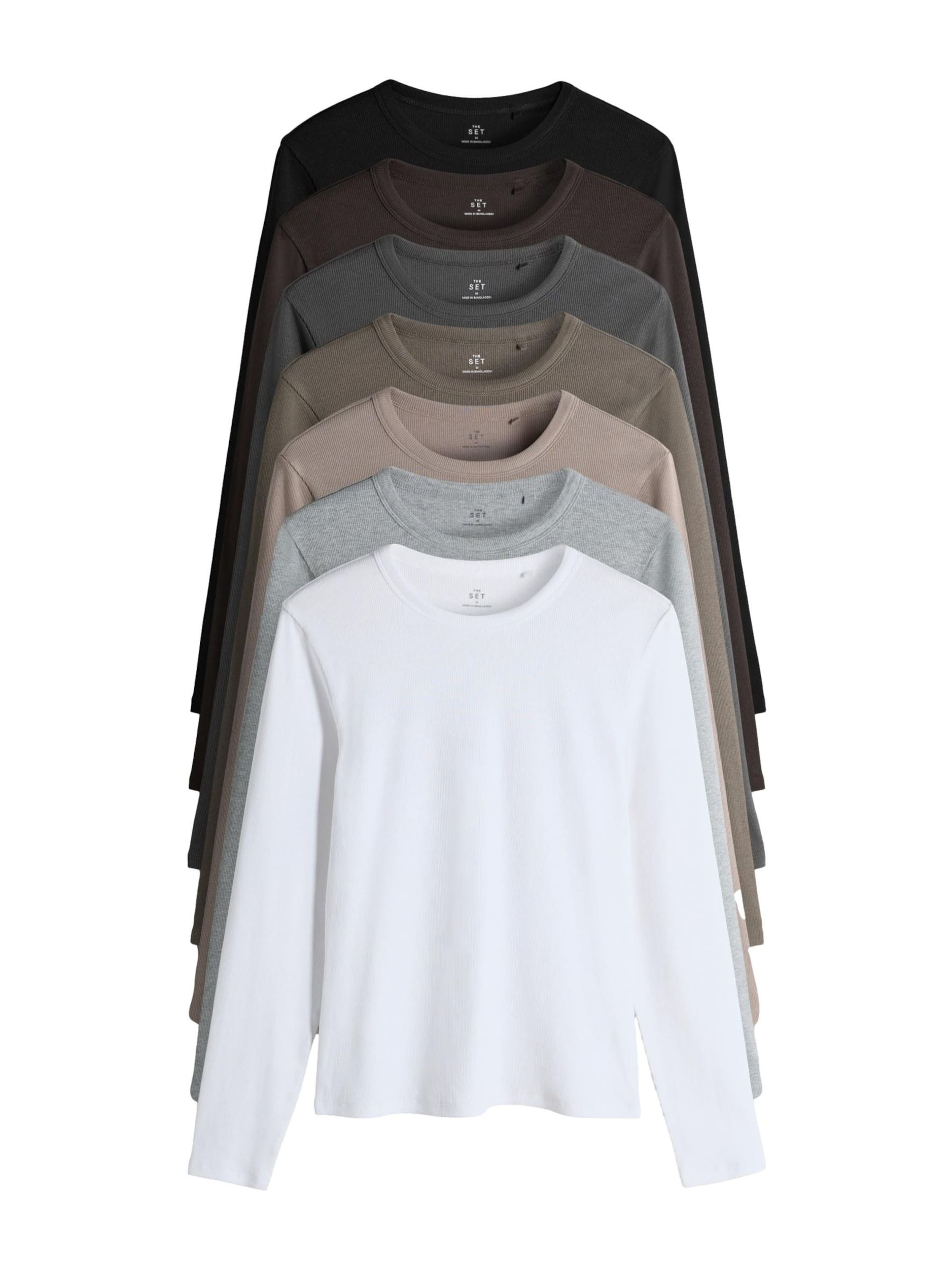 The Set Shirt in Beige: Vorderseite