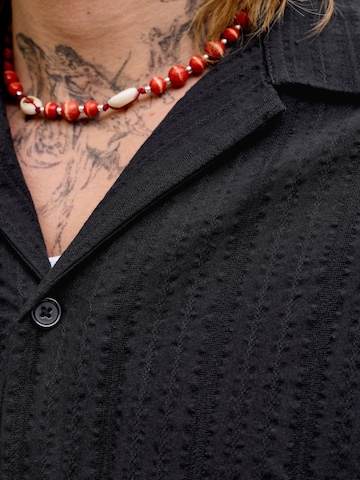 Jack & Jones Plus Comfort fit Srajca 'JJETyson' | črna barva
