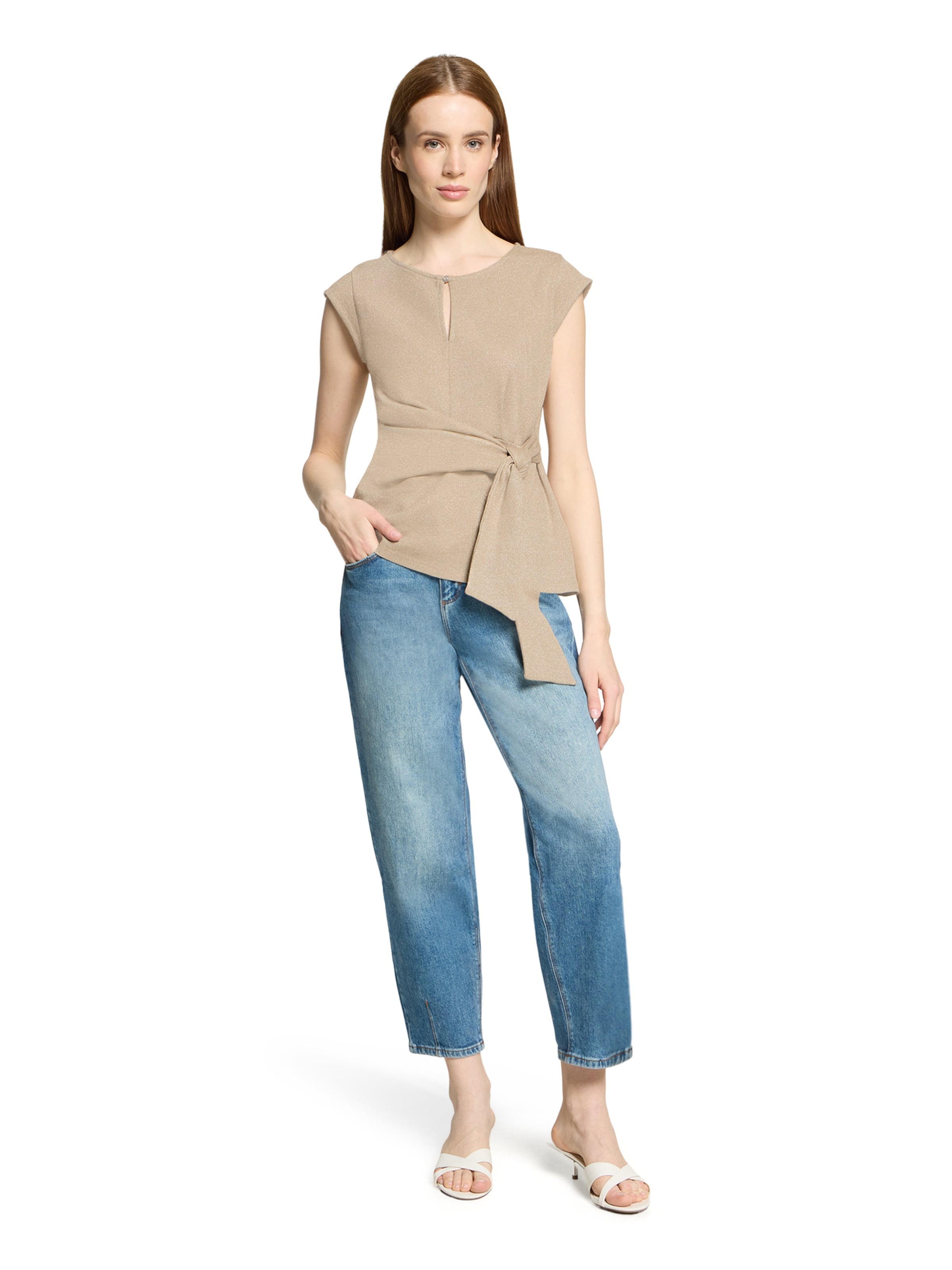 Cartoon Shirt in Beige