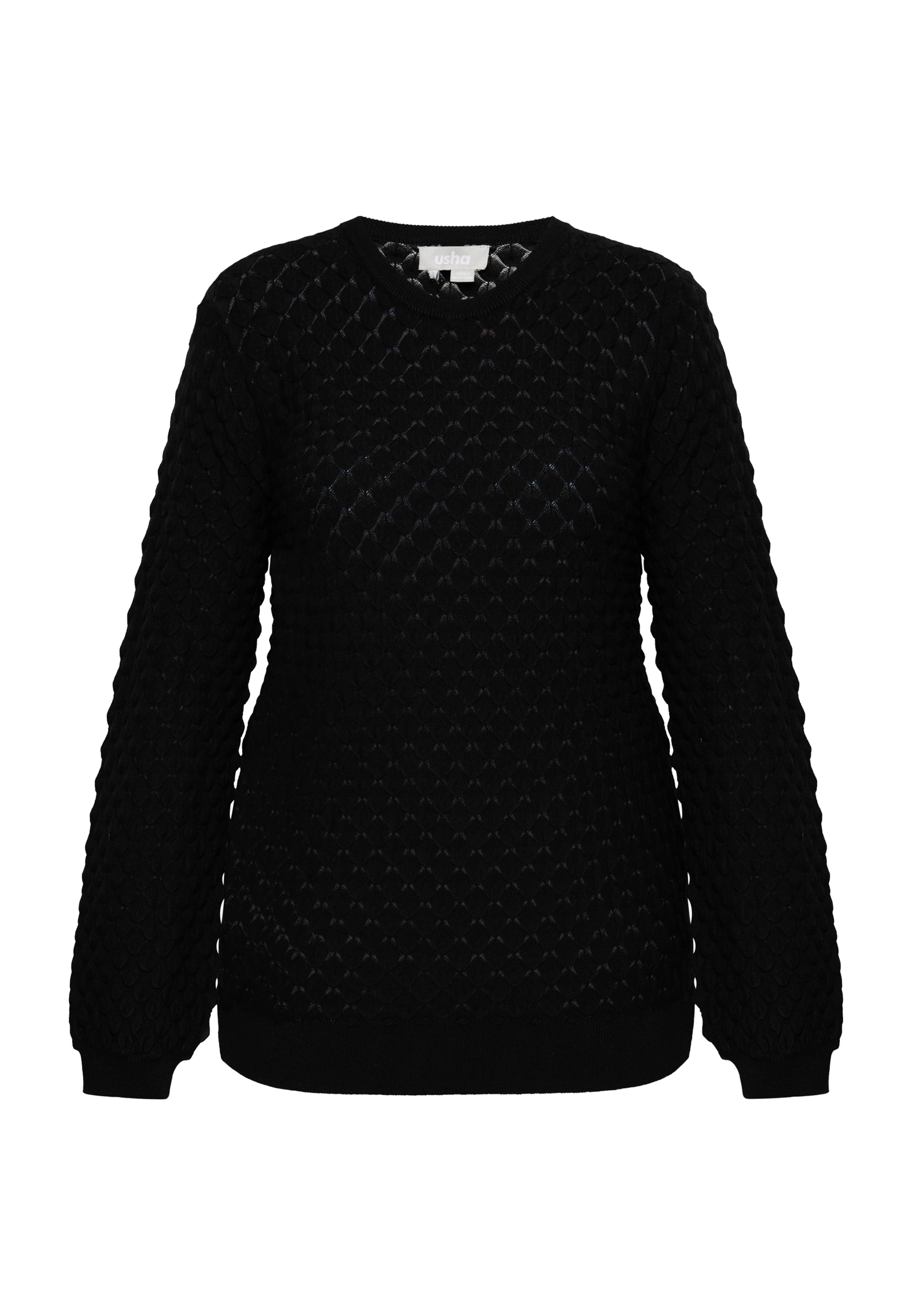 Usha Kampsun, värv must: eest vaates