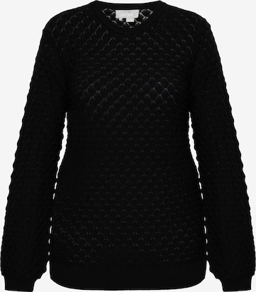 Pull-over Usha en noir : devant