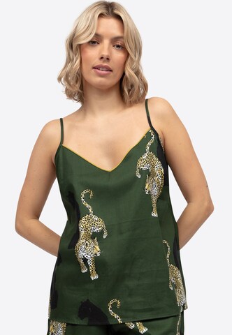 Cyberjammies Pajama Shirt 'Olive Cami' in Green: front