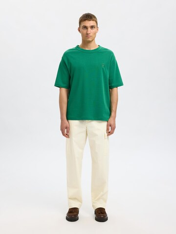 Loosefit Pantalon cargo SELECTED en beige