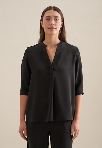 SEIDENSTICKER Blouse 'Schwarze Rose' in Black: front