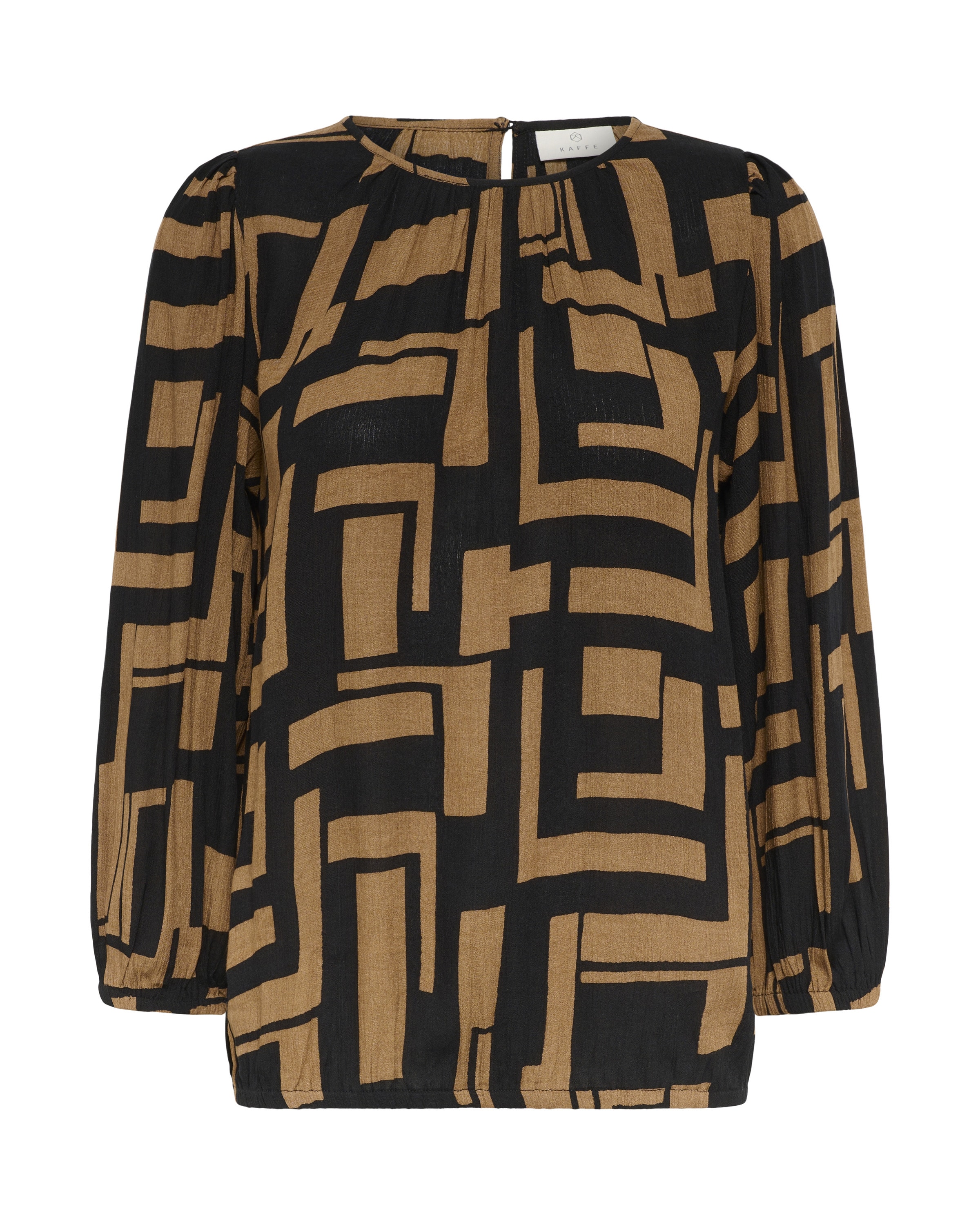 Kaffe Bluse &#x27;Lorina Amber&#x27; in Schwarz: Vorderseite