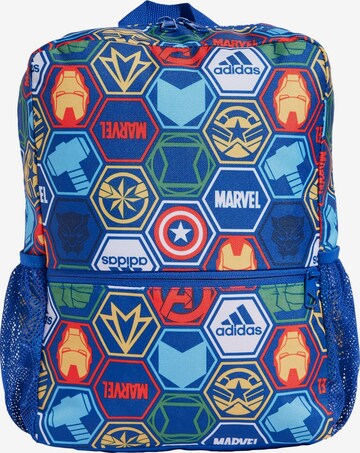 ADIDAS PERFORMANCE Sports Backpack 'Marvel's Avengers' in Blue: front