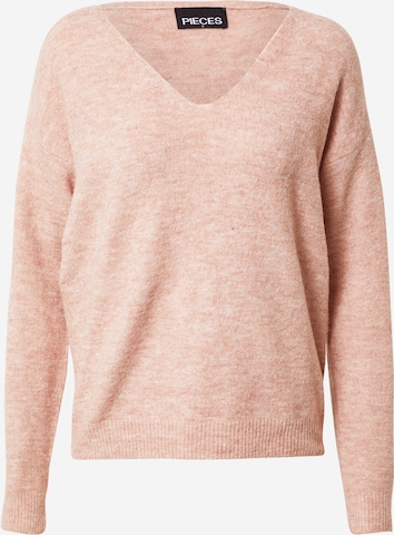 Pull-over 'Perla' PIECES en rose : devant