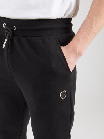 19V69 ITALIA Tapered Trousers 'Pejo' in Black