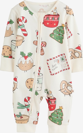 Next Pidžama set u bež / smeđa / zelena / crvena, Pregled proizvoda