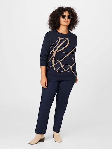 Lauren Ralph Lauren Plus Sweater 'JANITRA' in Blue