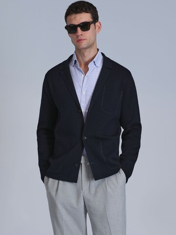 Lufian Gebreid vest in Blauw