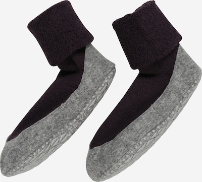 FALKE Slipper in grey mottled / plum, Item view