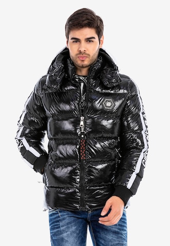 CIPO & BAXX Winter Jacket in Black: front