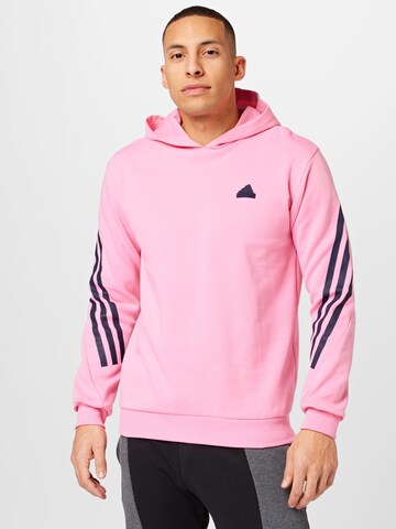 ADIDAS SPORTSWEAR Athletic Sweatshirt 'Future Icons 3-Stripes' in Pink: front