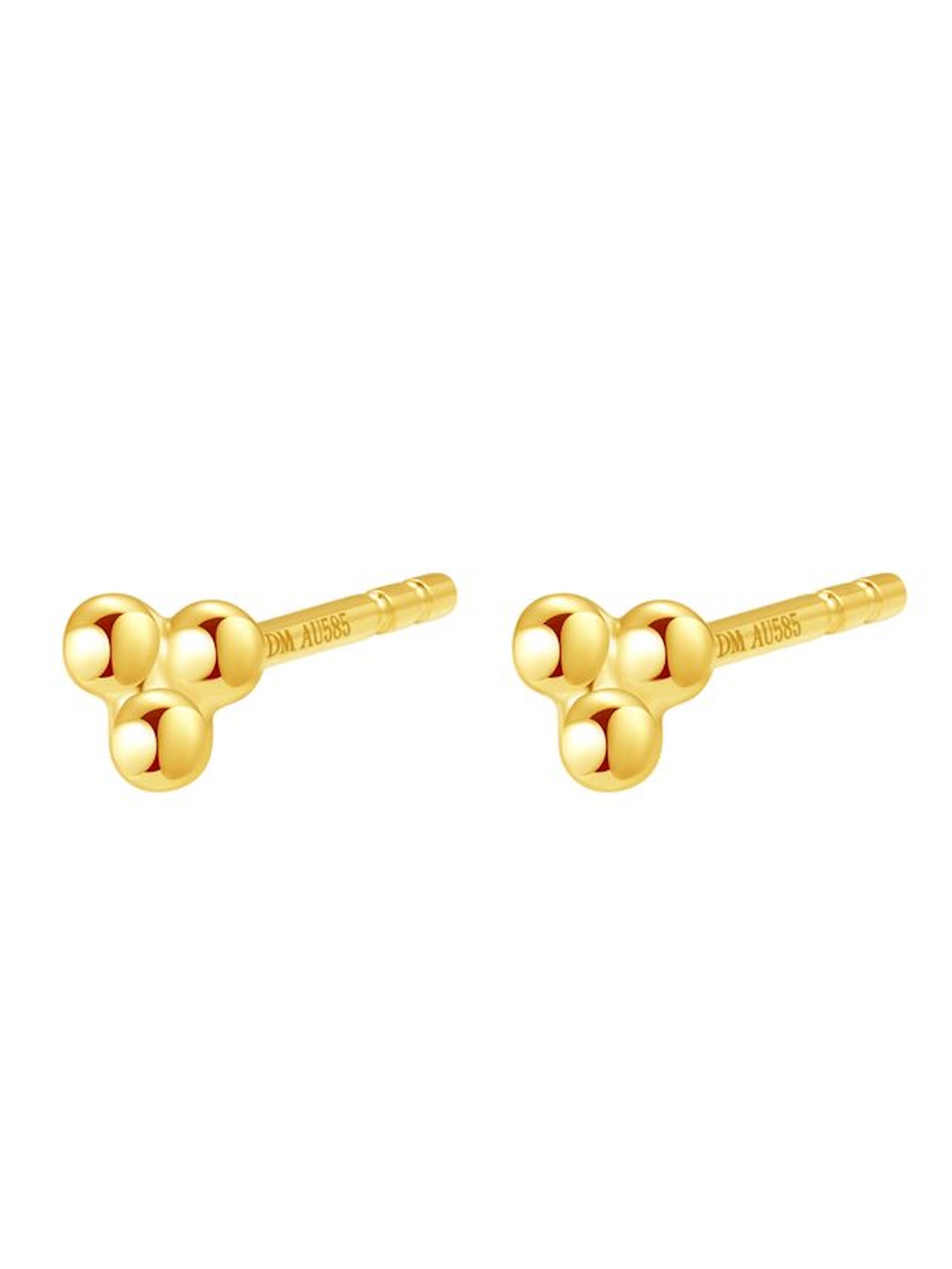 Dear Me Ohrringe 'Glint Triad'‌‌‌‌‌‌‌‌ in Gold: Vorderseite