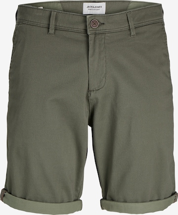 JACK & JONES Chino trousers 'Bowie' in Green: front