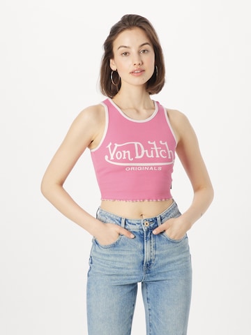 Von Dutch OriginalsTop 'ASHLEY' - roza boja: prednji dio