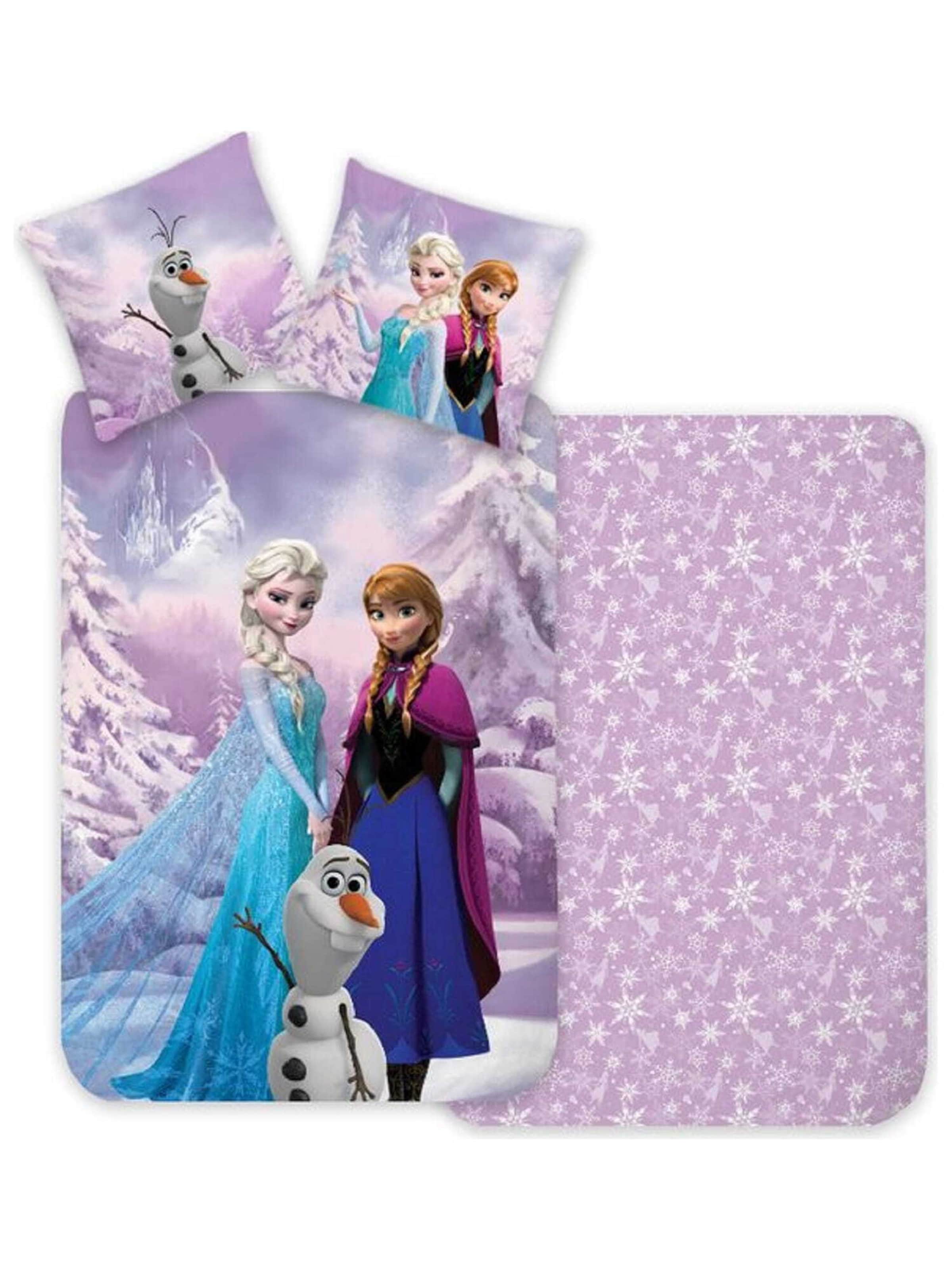 DISNEY Dekbedovertrek 'Frozen' in Lila: voorkant