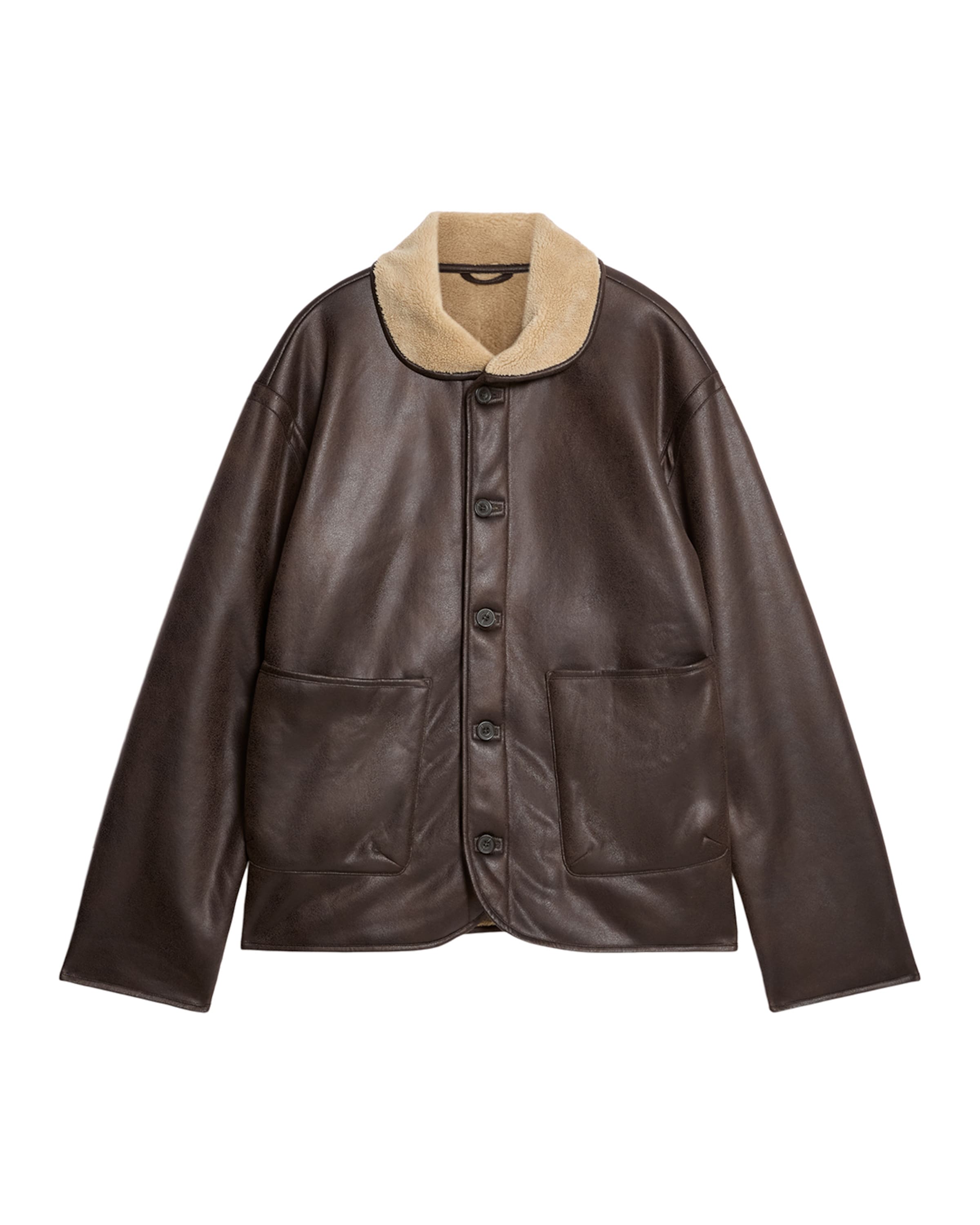 Lyle & Scott Winterjas in Bruin: voorkant