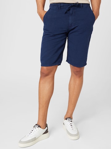 CAMEL ACTIVE Normální Chino kalhoty – modrá: přední strana