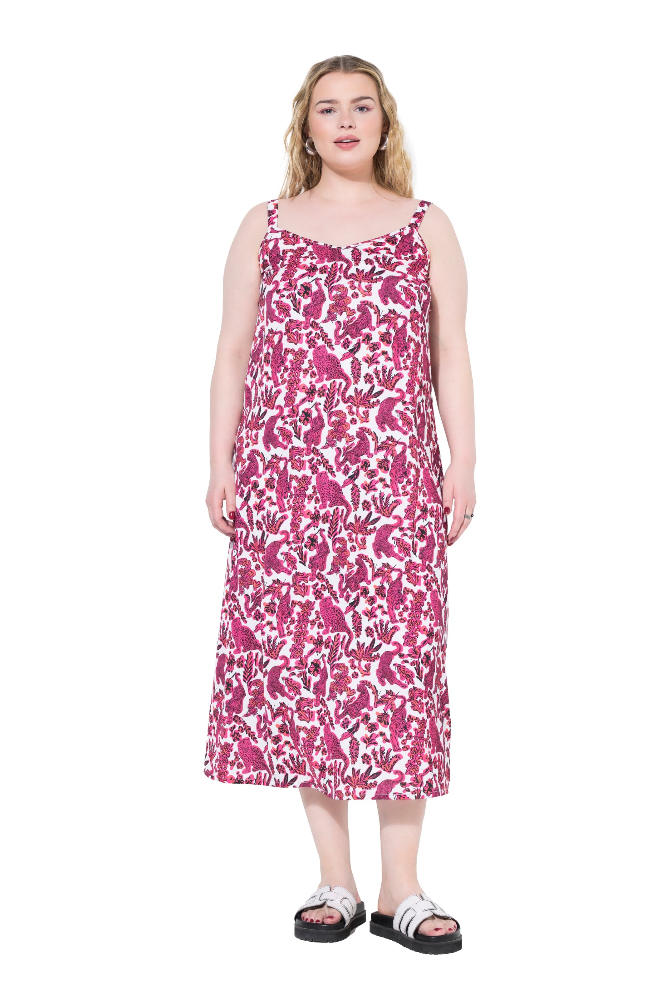 Studio Untold Jurk in Roze: voorkant