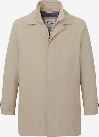 S4 Jackets Between-Seasons Coat in Beige: front