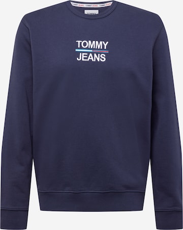 Tommy Jeans Mikina – modrá: přední strana