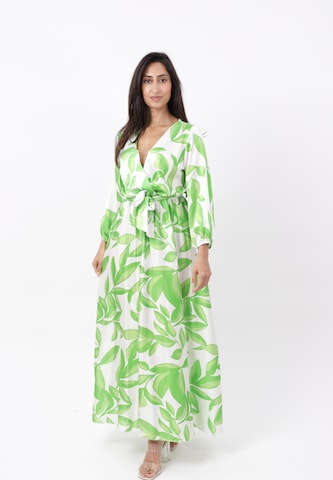 Elara Jurk in Groen: voorkant