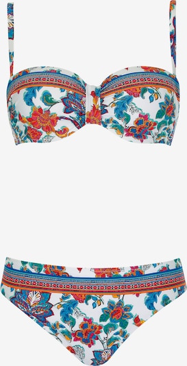 OLYMPIA Bikini koossa M/A värissä sininen / oranssi / karmiininpunaine / valkoinen, Tuotenäkymä