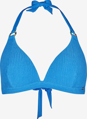 Skiny Triangle Bikini Top in Blue: front