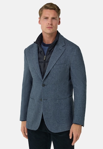 Coupe slim Veste de costume Boggi Milano en bleu : devant