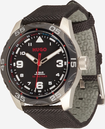 Montre à affichage analogique '#Trek' HUGO Red en noir : devant