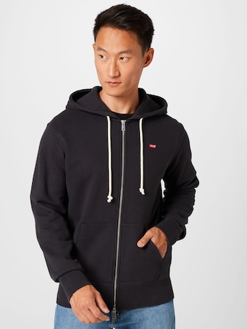 LEVI'S ® Regular Fit Sweatjacke 'New Original Zip Up' in Schwarz: predná strana