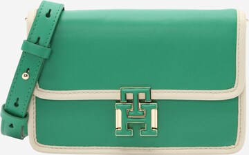 TOMMY HILFIGER - Bolso de hombro en verde: frente