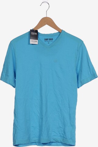 CAMP DAVID Shirt in M in Blue: front