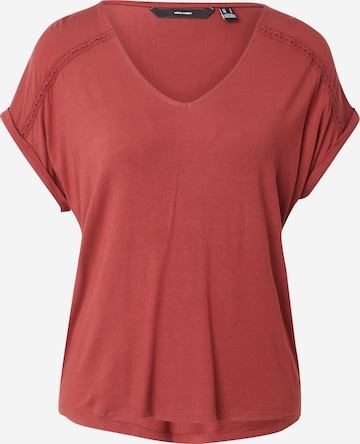 T-shirt 'VMVANESSA' VERO MODA en rouge : devant