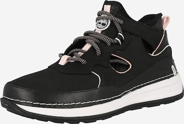 TIMBERLAND נעלי שרוכים ספורטיביות בשחור: מלפנים
