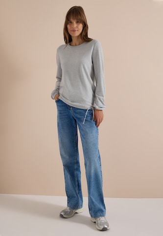 CECIL Pullover mit Rundhals und Struktur in Grau